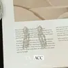 Pendientes de Borla con Forma de Gota de Agua de Lujo Europeos y Americanos de Moda de Gama Alta Exagerados de Lujo Ligero Moda Exquisito Temperamento Moda Versátiles