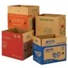 Cajas de fruta en stock, cajas de embalaje logístico para frutas y verduras, cajas de embalaje para peras, manzanas y ciruelas, cajas de fruta de cinco capas engrosadas