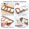 Molde de Paleta de Muñeco de Nieve de Dibujos Animados de 4 Enlaces, Molde de Silicona de Fácil Liberación para Paletas Caseras, Charola para Cubitos de Hielo con Tapa, Molde para Palitos de Queso