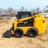Exportado a España: Cargadora compacta de asiento, Cargadora multifuncional agrícola, Cargadora para carga y descarga de sitio de arena y grava en obra