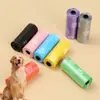 Bolsas para Caca de Perro, 15 Bolsas/Rollo, Bolsas Gruesas a Prueba de Fugas para Desechos de Mascotas para Perros y Gatos, Bolsas de Basura de Repuesto, Limpieza al Aire Libre en Interiores del Hogar