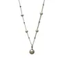 Collar de perlas de estornino retro francés para mujer, lujo ligero, sentido de alta gama de personalidad, cadena para el cuello de moda exquisita, cadena para la clavícula
