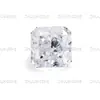 9A Esquina Cúbica Biselada Flor de Hielo Cortada Diamante Blanco de Alto Carbono Octagonal Hielo Triturado Flor de Hielo Cortada Circonia CZ Piedra Suelta Cara de Anillo Blanca