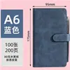 Cuaderno A6 con Tacto de Piel, Bloc de Notas de Negocios, Personalizable con Logo, Cuaderno de Bolsillo Portátil, Portalápices A6, Cuaderno Pequeño con Cierre Magnético