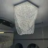 Luminária de teto de cristal de luxo, iluminação ultrabrilhante para sala de estar, luminária de cristal egípcio estilo hotel para quarto