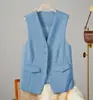 Chaleco de Traje para Mujer 2025 Nuevo Elegante Ropa de Trabajo Estilo K Capas Ropa Interior Chaleco Chaqueta de Traje para Personas Pequeñas