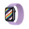 Produto Novo Transfronteiriço Adequado para Apple Watch Apple Iwatch10/9/8 Pulseira Arco-Íris Trançada de Círculo Único para Relógio