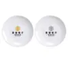 Vajilla de imitación porcelana de melamina, platos redondos de plástico, platos para servir de restaurante de hot pot, platos para buffet, tazones de arroz blancos con tapa, uso comercial