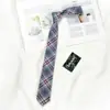 Uniforme Japonés JK Corbata Camisa Mujeres Estilo Universitario DK Estudiante Corbata Hombres Manos Estilo Coreano Retro Moderno Azul Dorado