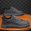 Transfronteiriço 2025 Outono Comércio Exterior Novos Sapatos Masculinos Casuais Esportivos Sapatos de Skate Respiráveis Moda Sapatos Brancos