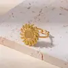 Anillo Abierto Minimalista de Acero Inoxidable con un Diseño Único y Sofisticado, Joyería de Pareja Moderna y Genial