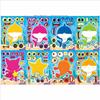 CM2308011 Bebé Tiburón Dibujo Animado Infantil Rompecabezas Interactivo Padre-Hijo DIY Calcomanía Facial
