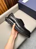 Sapatos masculinos Derby com padrão de crina de cavalo e couro bovino, apresentando fecho de cadarço, marca JMW, estilo transfronteiriço, sola grossa e um design moderno e único