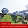 Casa móvel cênica promovendo casa de caixa de construção estadual Villa pré-fabricada espaço de férias modular cápsula