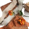 Cinta de Algodón y Lino de 4 cm Deshilachada a Mano Cinta de Embalaje Decorativa para Ramo Cinta de Color Rollo de Cinta de Algodón y Lino Tela Atada