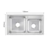 Fregadero de Acero Inoxidable 304 Extensible de Borde Plano con Doble Ranura y Diseño Engrosado para Uso en Cocina y Baño del Hogar