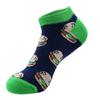 Calcetines Cortos para Hombre, Estilo Delgado de Primavera y Verano, Calcetines Divertidos de Frutas para Exportación Transfronteriza, Calcetines de Algodón Transpirables de Moda Europea y Americana