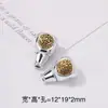 Xizang Prata Duas Cores Três Vias Pulseira Contas Espaçadoras Retrô Duas Cores Liga Inlaid Cabeça de Buda Furo Acessórios de Joia Atacado