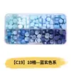 Perlas de cera octogonales, 100 estilos en compartimentos separados, perlas de cera para sellos de cera, empaque de caja de color mixto, venta al por mayor