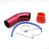 Kit de tubo de admisión de aluminio modificado para coche, conjunto de filtro de aire 76MM 3'' universal modificado, filtro de aire tipo hongo para invierno