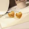 Brincos Yingtai de Aço Inoxidável Aço Titânio Dourado Alto Padrão Estiloso Nicho Forma Especial Geométrica Europeu e Americano Banhado a Ouro 18K