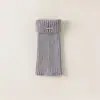 Calcetines holgados estilo japonés, tejido grueso con etiqueta dorada, engrosados y cálidos, de canalé, longitud hasta la mitad de la pantorrilla, calcetines adelgazantes estilo retro universitario para otoño e invierno para mujer