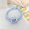 Corda de cabeça estrela de cinco pontas doce e adorável para meninas, corda de cabeça de rabo de cavalo da moda para estudantes, anel de cabelo de alta elasticidade, lote fresco criativo