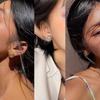 Aretes de aguja de plata 925 retro elegantes tejidos estilo nido de pájaro Europeo y Americano personalidad exagerada diseño de lana aretes para mujer