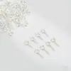 Arete de Ojo de Oveja de Color Conservante Rellenado de Oro de 14K Anillo Colgante de Tornillo de 9 Pines Círculo Colgante Accesorios para Joyería DIY Hechos a Mano