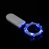 Cadena de Luces de Alambre de Cobre con Pila de Botón 1m Cr2032 con Empaque Electrónico Independiente Caja de Regalo Decoración para Pasteles y Flores Súper Brillante