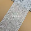 Renda Bordada de Algodão Off-White com 10cm de Largura Renda de Laço de Renda Bordada à Mão DIY Acessórios para Roupas Acessórios de Cabelo Acessórios de Renda em Laço