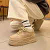 Tenis Blancos de Suela Gruesa para Mujer, Nuevos de Primavera 2026 Más Vendidos, Zapatos que Aumentan la Altura para Mujeres Bajitas, Tenis Blancos de Moda para Mujer