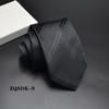 Formal para Hombre Negocios 8cm Trabajo Coreano Rayado Masculino Profesional Británico Color Sólido Novio Boda Sarga Poliéster