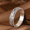 Pulseira de prata de pé de Rei Veado Dourado vintage artesanato versão larga alívio de coração grosso Fox ajustável pulseira de prata feminina