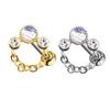 Getta Pendientes de Mariposa Transfronterizos Europeos y Americanos Pendientes de Tortuga con Forma de Corazón Cruzado Joyería para Perforación del Cuerpo Humano