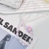 Cordão Personalizado de Gato com Contas DIY Corrente para Celular Kitty Corrente para Celular Acrílico Original Coração de Menina Círculo Menina Doce Fofa
