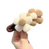 Novo Presilha de Bico de Pato de Tricô Outono/Inverno Tamanho Grande Grampo para Parte de Trás da Cabeça 2026 Estilo Coco Presilha de Garra Presilha Reta