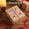 100 Piezas Pegatinas Decorativas Navideñas de Pingüinos para Galletas, Frascos de Dulces, Bolsas de Regalo para Hornear, Etiquetas Selladoras para Empaques