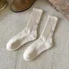 Calcetines Japoneses de Media Pantorrilla para Primavera y Verano, Calcetines Gruesos de Punto Retro Holgados para Hombres y Mujeres, Calcetines Deportivos de Algodón Puro para Verano, Calcetines Zhuji al por Mayor
