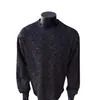 Nuevas tendencias de moda de otoño e invierno: Camisetas elegantes de manga larga para hombre, con corte relajado, diseño único y cuello redondo, perfectas como capa base