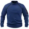 Talla Europea Otoño e Invierno Nuevo Estilo Comercio Exterior Corte Delgado Cuello Alto Manga Larga Jersey Personalizado Estilo Europeo y Americano Casual Sudadera de Coral para Hombre