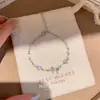 Pulseira de Luxo Leve Estilo Francês com Fecho Oval Flor de Zircônia, Design Único, Joia Exquisita e Versátil