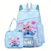 Nueva Mochila Estudiante Stitch para la Temporada de Regreso a Clases Ligera y que Reduce la Carga Gran Capacidad para Grados 1-6 Niños y Niñas Bolso de Hombro
