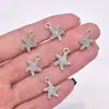 Accesorios para joyería de plata del Tíbet DIY Colgante de estrella de mar de plata del Tíbet hoja de arce hoja al por mayor