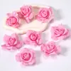 Cabezas de Flores de Rosa Pe Simuladas, Flores de Rosa de Espuma de 5 Capas con Diámetro de 6-7 cm, Materiales para Bolas de Flores Artificiales al por Mayor