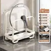 Estante para tapas de ollas Soporte de encimera de pie Artefacto para colocar tabla de cortar Estantería de almacenamiento multiusos de cocina para espátulas