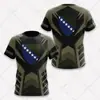 Patrón del Emblema Nacional Bosnio Impresión 3D Transfronterizo Nuevo Camiseta Casual de Manga Corta para Hombre Venta Directa de Fábrica Suministro