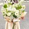 Han Feng Primer Amor Color Sólido Papel Ouya Macarrón Monocromático Flor Empaque ramo Bolsa de flores blancas euroasiáticas material floral