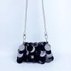 Bolsa de ombro transversal com corrente de metal e lantejoulas para jantar Bulling brilhante, bolsa de uso duplo para banquete, bolsa para celular, bolsa transversal feminina