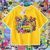 Camiseta de Manga Corta para Niños Poppy Playtime Verano Moderna Ligera 7